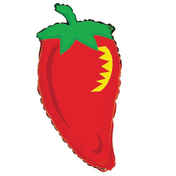Fiesta Chili Pepper Balloon 32" | Fiesta Baby Shower | Cinco de Mayo Decor | Fiesta Bachelorette Party | Taco Bar | Fiesta Birthday Balloon Il_570xn