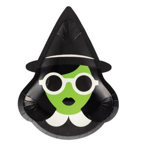 Bad Witch Dessert Plates 8ct | Wicked Themed Halloween Party | Halloween Birthday | Good Witch Bad Witch Halloween | Halloween Party Decor