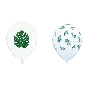 Tropical Leaf Latex Balloon Bouquet | Tropical Baby Shower | Tropical Birthday Party | Tropical Balloons