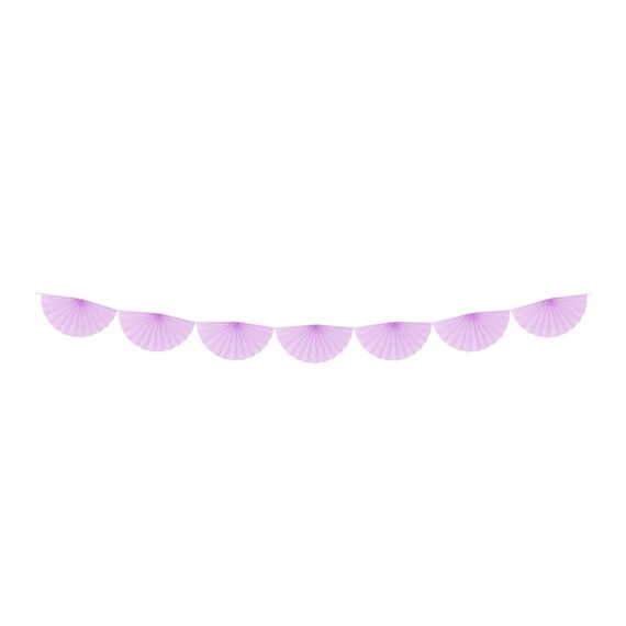 Light Purple Tissue Fan Bunting Garland 10ft | Kids Birthday Party | Butterfly Baby Shower Backdrop | Mermaid Birthday | Mother's Day Decor Il_570xn