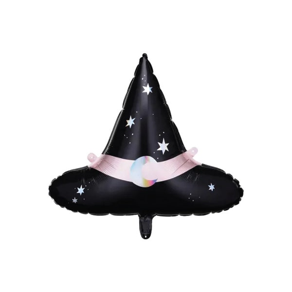 Witch Hat Balloon 19" | Kids Halloween Party | Pink Halloween Birthday | Spooky Cute Halloween Balloon | Witch Decor | Hocus Pocus Party