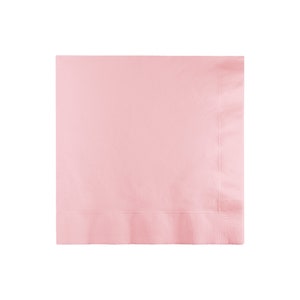 Light Pink Paper Lunch Napkins 20ct | Girls First Birthday | Bridal Shower | Baby Shower Decor | Gender Reveal | Light Pink Party Decor
