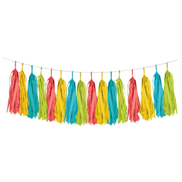 SALE | Fiesta Tassel Garland 8ft | Cinco de Mayo Birthday | Fiesta Decorations | Fiesta Hanging Banner | Baby Shower | Fiesta Bridal Shower