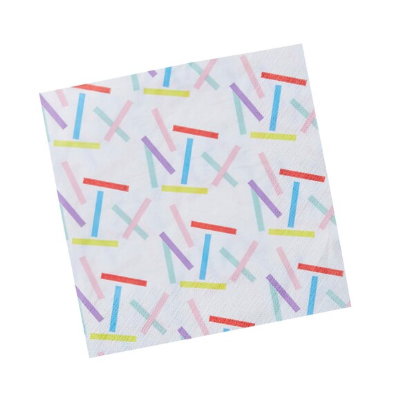 Sprinkles Party Napkins | Sprinkle Baby Shower | Ice Cream Party | Donut Party | Unicorn Party | Pack of 20 Paper Napkins Il_570xn