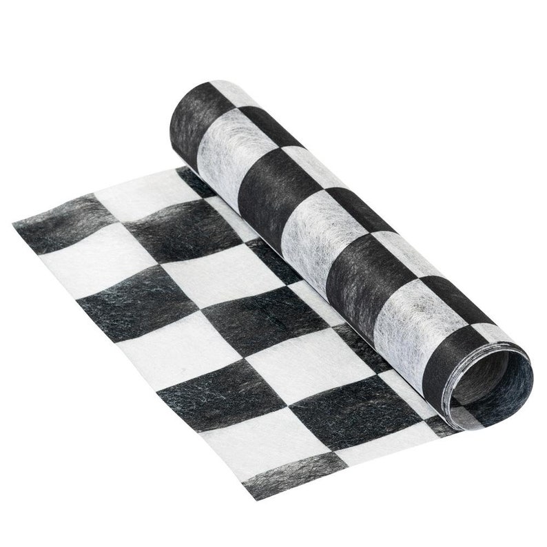 Black and White Checkered Plastic Table Cover 54 X Etsy