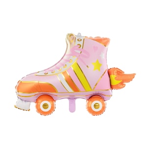 Retro Roller Skate Balloon 29&quot; | Two Groovy Birthday | One Groovy Baby | Hippie Birthday | Retro Bachelorette Party | Let&#39;s Roll Skate Party
