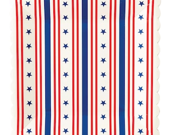 Stars & Stripes Patriotic Paper Plates (8ct) – 4th of July or Memorial Day Party Tableware