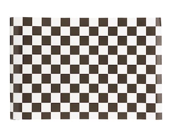Checkered Race Flag Paper Table Runner – Race Car or Speedway Birthday Party Decoration