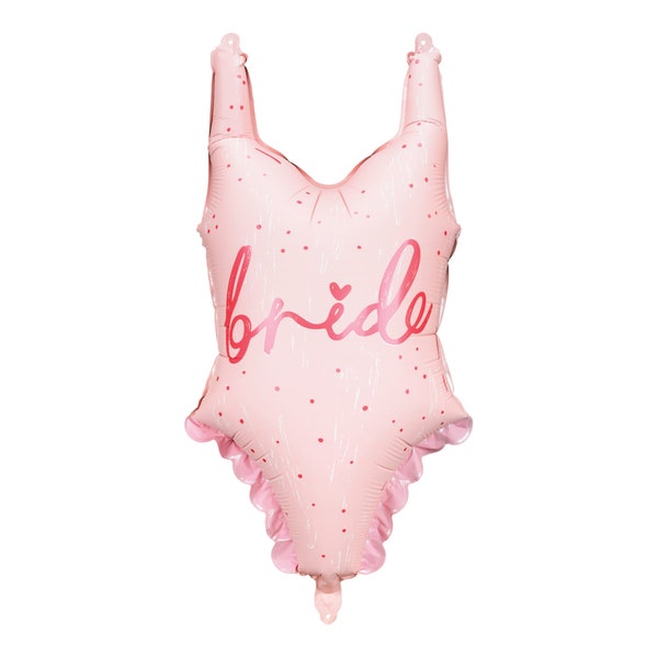 Swimsuit Bride Balloon 26.5" | Hen Do | Beach Bachelorette Balloon | Bridal Shower | Hot Bride Summer | Last Splash Bachelorette Pool Party