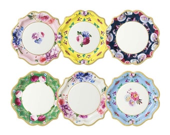 Floral Tea Party Paper Plates (12ct) – Bridal Shower & Birthday Tableware