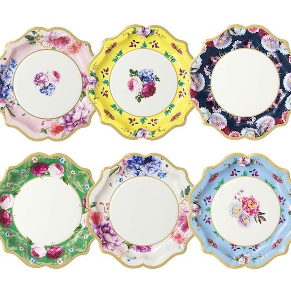 Tea Party Plates Etsy