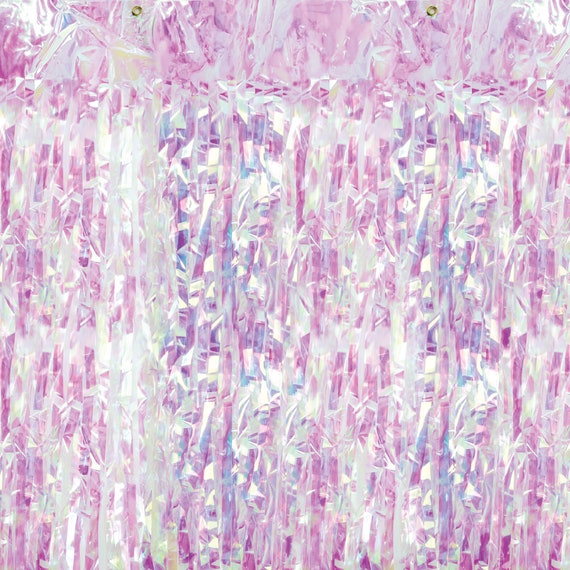 Iridescent Fringe Curtain Backdrop | Under the Sea Birthday Decor | Narwhal Baby Shower | Mermaid First Birthday | Unicorn Party Il_570xn