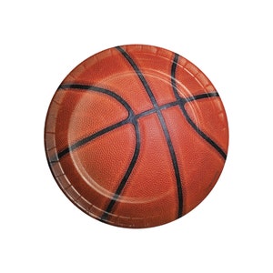 Basketball Party Dessert Plates 8ct | Basketball Birthday Party | Basketball Party Decorations | Sports Birthday | Lets Have A Ball Birthday