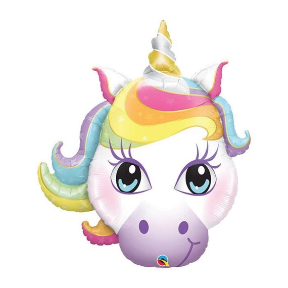 Magical Unicorn Balloon 38" | Unicorn Birthday Party | Unicorn Baby Shower | Unicorn Party Decor | Rainbow Party | Mylar Balloon Il_570xn