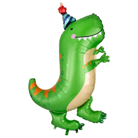 Giant Dino-Mite Balloon 34" | Dinosaur Birthday Party | Dino-mite Baby Shower | Dinosaur Party Decorations | Dinosaur Foil Party Balloon Il_570xn