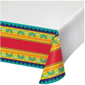 Fiesta Time Paper Table Cover | Cinco de Mayo | Taco Bout a Baby Shower | Fiesta Bridal Shower | Fiesta Birthday | Fiesta Bachelorette