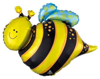 Honey Bee Foil Balloon - 25in - Bee Baby Shower Party Decor