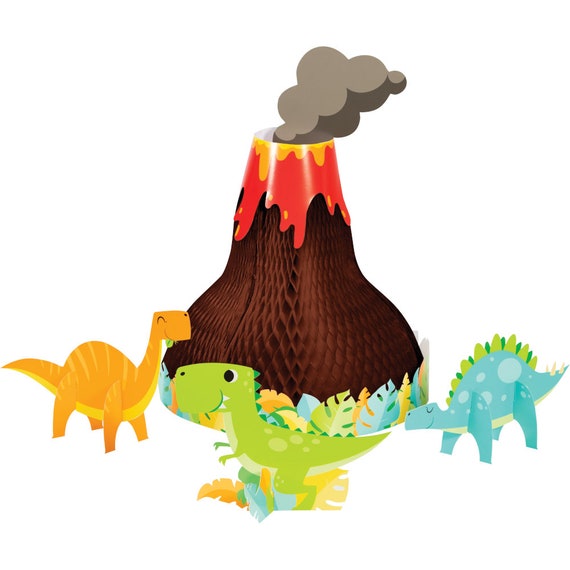 Dinosaur Honeycomb Centerpiece | Dinosaur Birthday | Boys Birthday Party | Three Rex Birthday | Prehistoric Animals | Dino Baby Shower Decor Il_570xn
