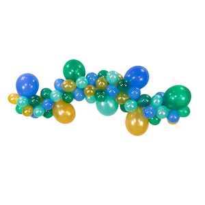 Dinosaur Kingdom Balloon Garland Kit 6ft | DIY Custom Balloon Garland | Baby Shower Backdrop | Jurassic World Dinosaur Birthday Balloon Arch