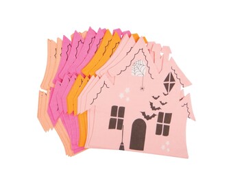 Assorted Haunted House Dessert Napkins 20ct | Pink Halloween  Birthday | Spooky Cute Halloween Napkins | Spooky One Booday | Halloween Party