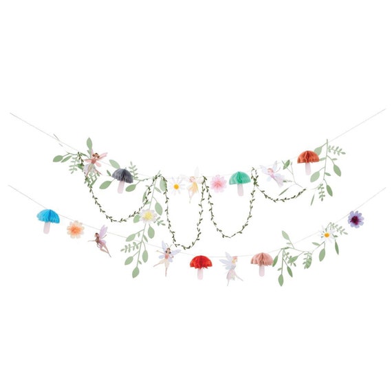 Fairy Party Garlands 6ft | Fairy Birthday Party | Fairy Baby Shower | Fairy Garden Decor | Fairy Princess Party Decor | Meri Meri Decor Il_570xn