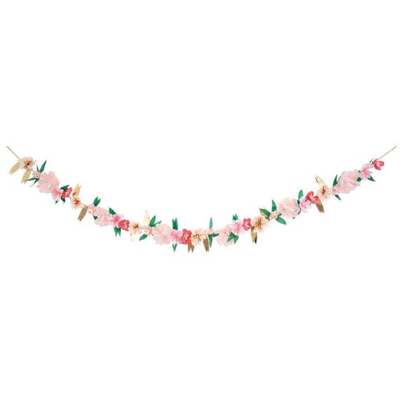Rose Blossom Garland 7ft | Mother's Day Brunch | Floral Party Decorations | Floral Bridal Shower | Spring Birthday Tea Party | Meri Meri Il_570xn