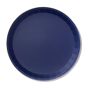 True Navy Blue Paper Lunch Plates 10ct Navy Tableware Bridal Shower Baby Shower Party Decorations Large Round Paper Plates image 1
