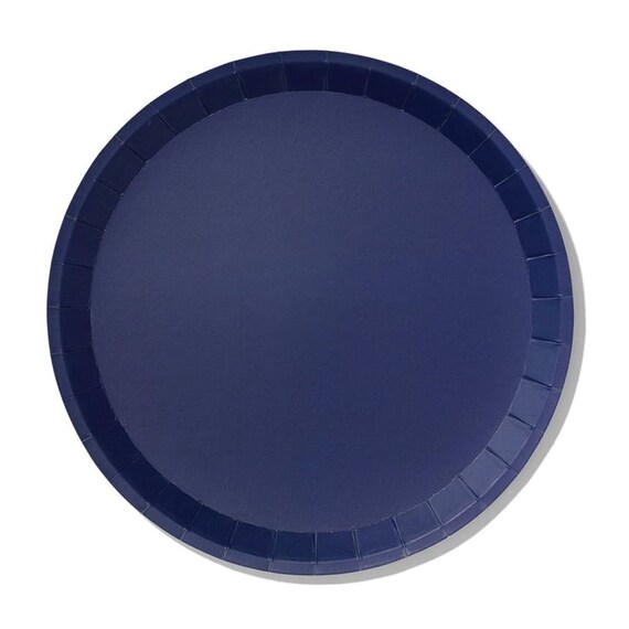 True Navy Blue Paper Lunch Plates 10ct Navy Tableware Bridal