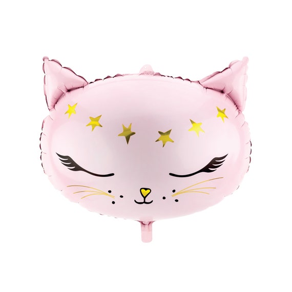 Kitty Cat Balloon | Foil Kitten Balloon | Kitty Cat Birthday Party | Pink Cat Balloon | Cat Party Decor | Kitten Baby Shower | Kitten Party Il_570xn