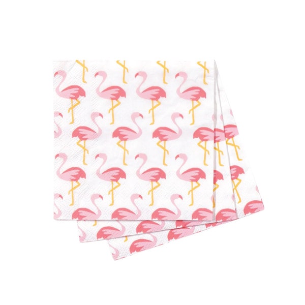 Flamingo Dessert Napkins 20ct | Flamingo Birthday Party | Final Flamingle Bachelorette Party | Flamingo Bridal Shower | Flamingo Baby Shower