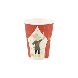 Bicchieri di carta per feste Schiaccianoci 8 pezzi / Bicchieri di Natale / Bicchieri Schiaccianoci / Compleanno della fata Confetto / Festa di Natale / Inverno Onederland