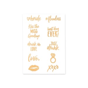 VERKAUF | Kiss the Miss Goodbye Klebetattoos 10ct | Betrunken in Liebe Junggesellinnenabschied | Gerade getrunken | Letzter Schwung vor dem Ring