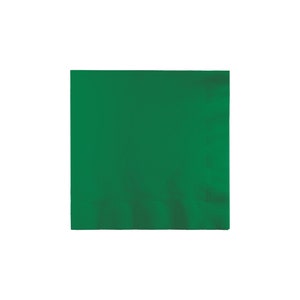Tovaglioli da dessert verde smeraldo 20ct / Compleanno di calcio / Baby Shower nel bosco / Tovaglioli di Natale / Giorno di San Patrizio / Decorazioni per feste verdi