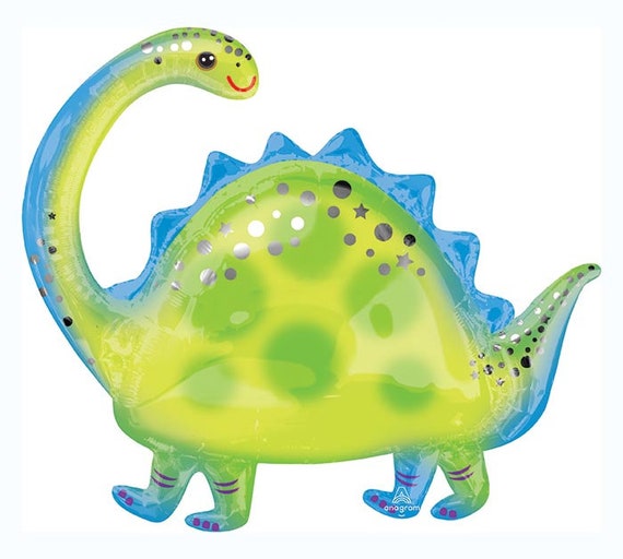 32" Giant Brontosaurus Dinosaur Balloon | Dinosaur Decor | Boy's Birthday Party | Baby Shower | Dino Four Birthday | Party Decorations Il_570xn