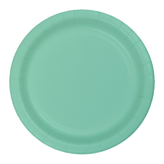 Mint Green Paper Lunch Plates 8ct Dog Pawty First Birthday Party