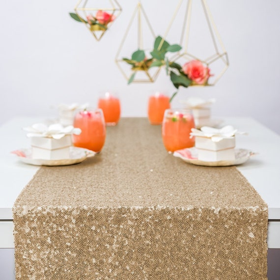 Talking+Tables Gold Glitter Table Runner