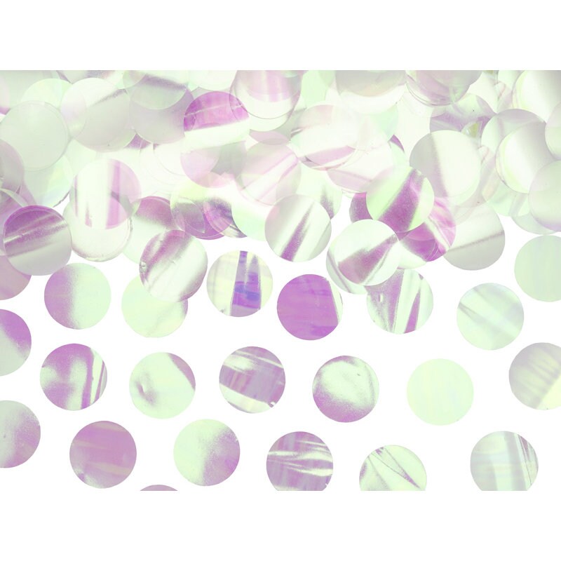 Iridescent Circle Confetti Mermaid Birthday Party Princess Party Decor Iridescent Table Scatter Unicorn Birthday Party