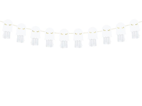 Ghost Tassel Mini Garland | Kids Halloween Party Decorations | Halloween Birthday | Halloween Tassel Banner | DIY Hanging Decorations Il_570xn