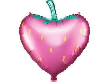Strawberry Foil Balloon 17.5in – Berry Sweet Birthday Party Decor