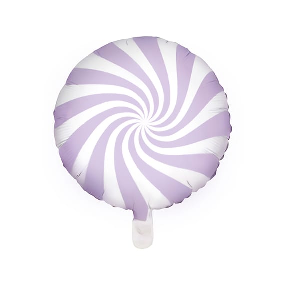 Purple Swirly Lollipop Foil Balloon 14in | Candy Land Party Decor | Candy Christmas Party | Nutcracker Birthday Party | Candy Swirl Balloon Il_570xn