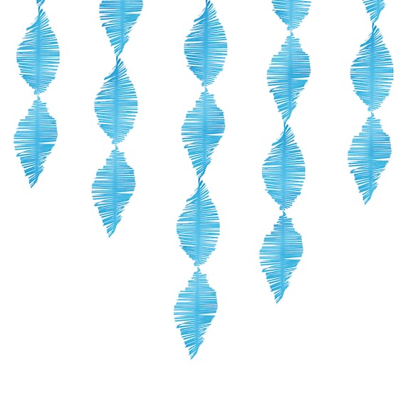 Turquoise Fringe Crepe Paper Streamer 9' | Birthday Party Backdrop | Baby Shower Banner | Bridal Shower Backdrop | Party Backdrop Banner Il_570xn