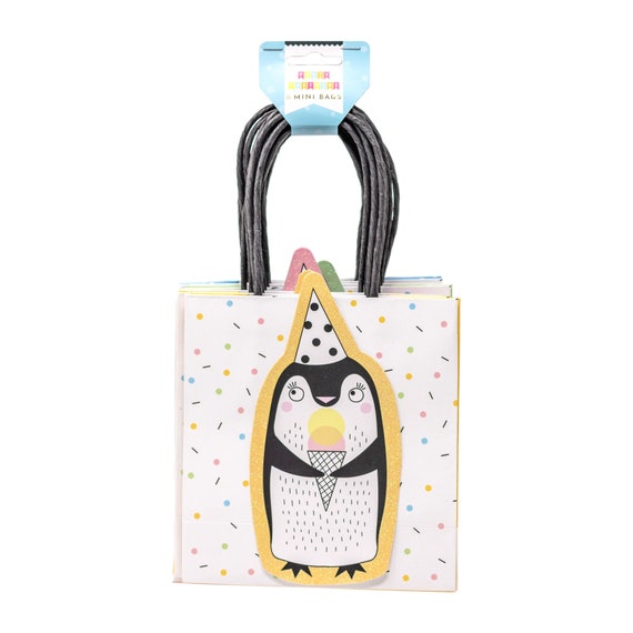Mini Penguin Favor Bags | Party Animals Birthday | Wild One Birthday | Zoo Animals | Ice Cream Party | Pack of 8 Treat Bags Il_570xn