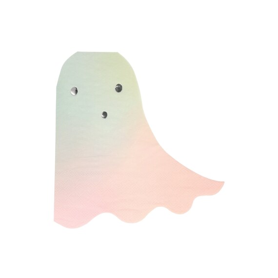 Pastel Halloween Ghost Napkins 16ct | Pink Halloween Party | Ghoul Gang | BOO Halloween Birthday | Spooktacular Party | Meri Meri Decor Il_570xn