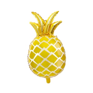 Gold Pineapple Foil Balloon 25in | Tropical Birthday Party | Tutti Frutti Party Balloon | Tropical Bridal Shower | Summer Luau Baby Shower