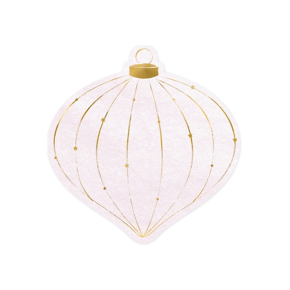Pink & Gold Christmas Bauble Napkins | Pink Christmas Party Decor | | Pack of 20 Paper Napkins Il_570xn