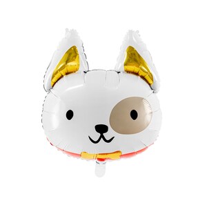 Dog Foil Balloon 19.5in | Dog Birthday Party | Let&#39;s Pawty | First Birthday Party | Puppy Baby Shower | Puppy Party | Adopt a Pet Party