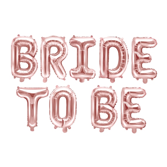 Rose Gold Bride to Be Balloon Banner | Engagement Party | Bachelorette Balloons | Bridal Shower Decor | Wedding Shower | Hen Party Decor Il_570xn
