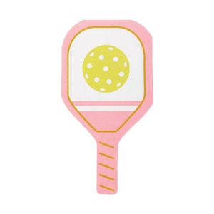 Pink Pickleball Paddle Lunch Napkins 18ct | Pickleball Birthday | Pickleball Party Supplies | Pickleball Party | Pickleball Bachelorette