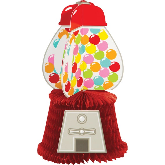 Gumball Candy Shop Centerpiece | Candy Shop Party | Candy Land Christmas Decor | Two Sweet Shoppe Birthday | Honeycomb Table Decorations Il_570xn