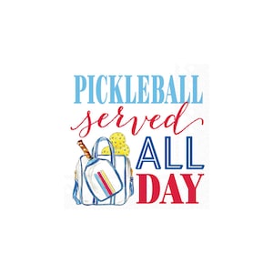 Pickleball Served All Day Dessert Napkins 20ct | Pickleball Napkins | Pickleball Party Decor | Pickleball Birthday | Pickleball Gifts
